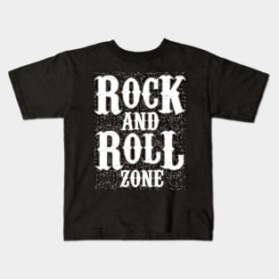 Rock And Roll Typography Music Lover Kids T-Shirt